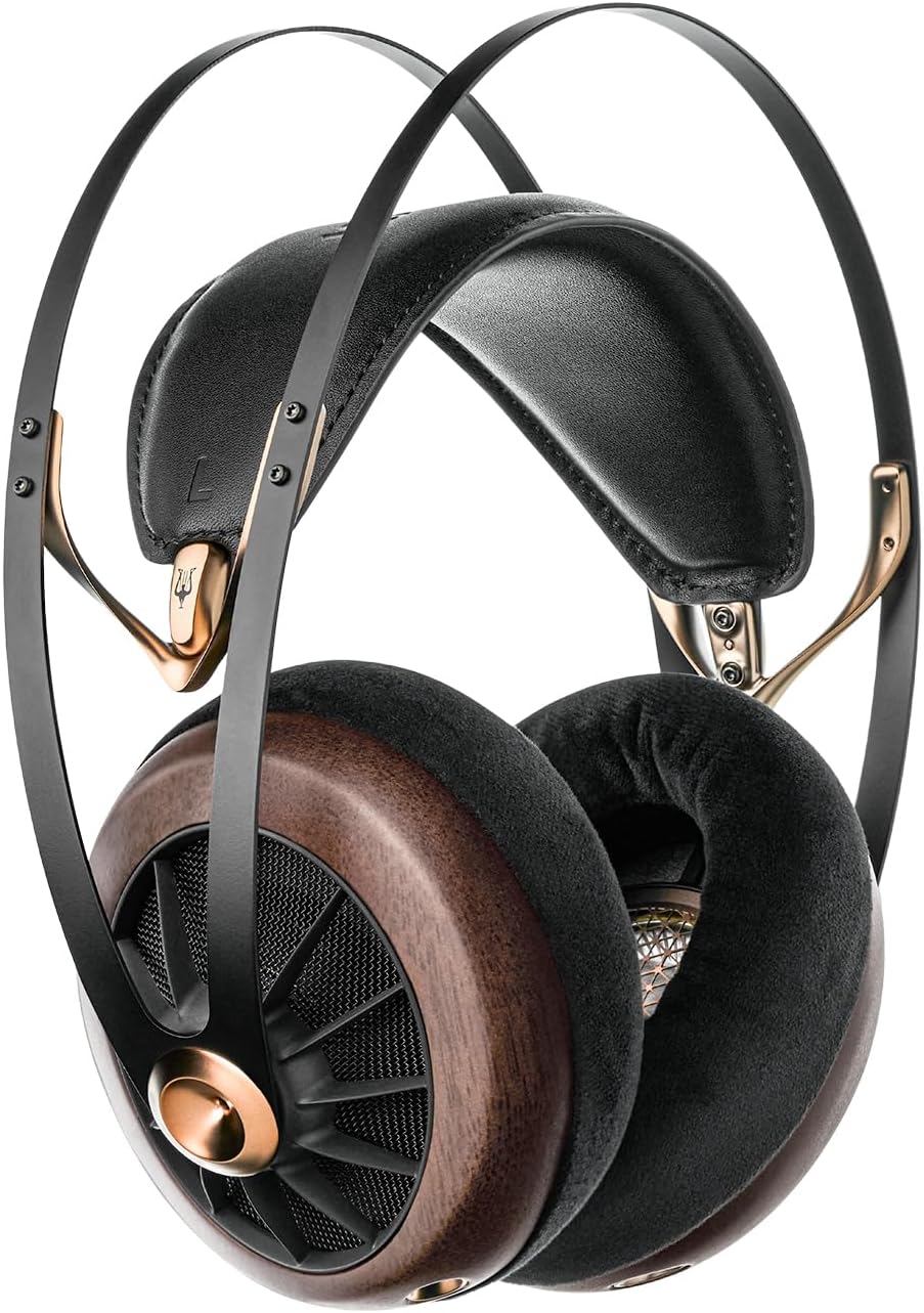 109 PRO | Wired Over-The-Ear Walnut Wood Audiophile Open-Back Headphones | 50mm Dynamic Drivers | Low Impedance 40 Ohms | Cables and Carrying Pouch Included | 2-Year Warranty