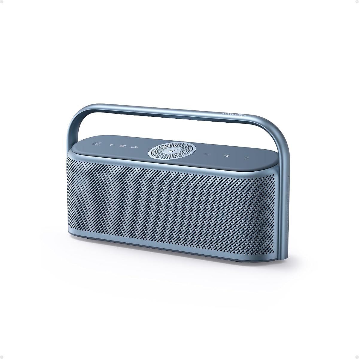 Motion X600 Altavoz Bluetooth portátil con audio espacial, sonido de 50 W, IPX7 resistente al agua, Pro EQ, entrada auxiliar, para uso en el hogar, la oficina, el patio y el baño (azul)