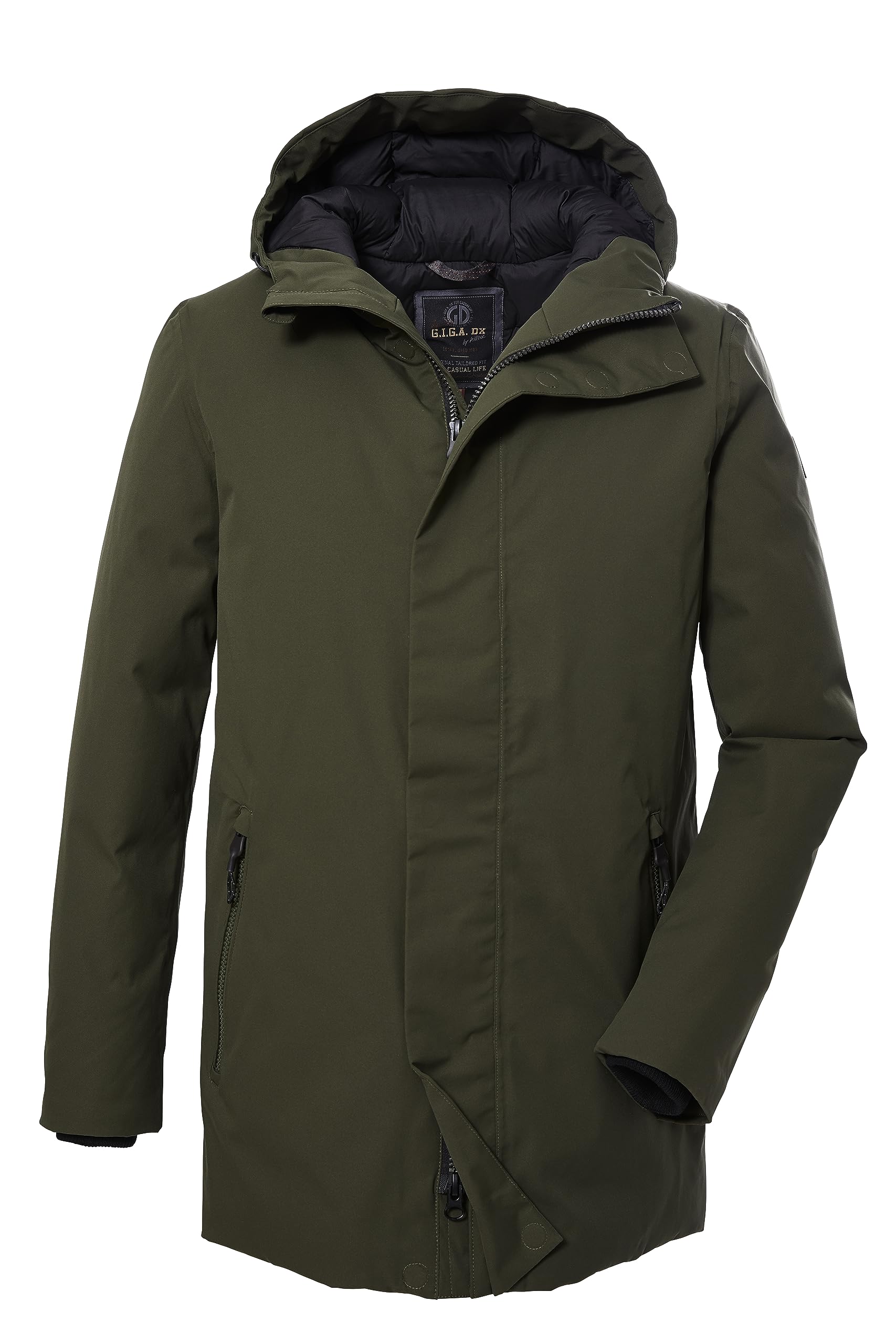 G.I.G.A. DX Hombre Parka funcional con capucha/parka impermeable GW 4 MN PRK, dark olive, 3XL, 40808-000