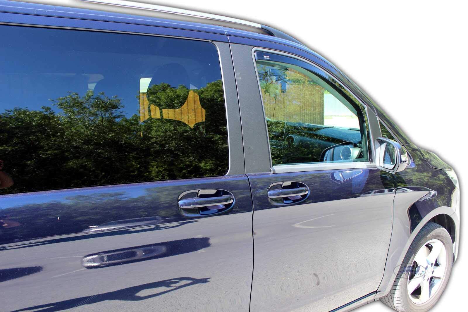 J&J AUTOMOTIVE Windabweiser Heko Regenabweiser für Mercedes V Klasse Vito W447 ab 2016 2tlg Vorne Getönt Dunkel