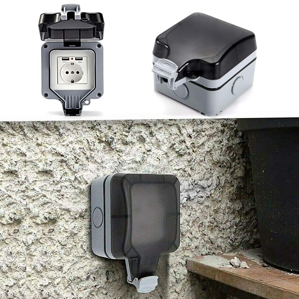 Presa Elettrica Singola Da 13 A Con Presa USB Incorporata A Muro Da 220 V Per Uso Generale fuse UK#Universal