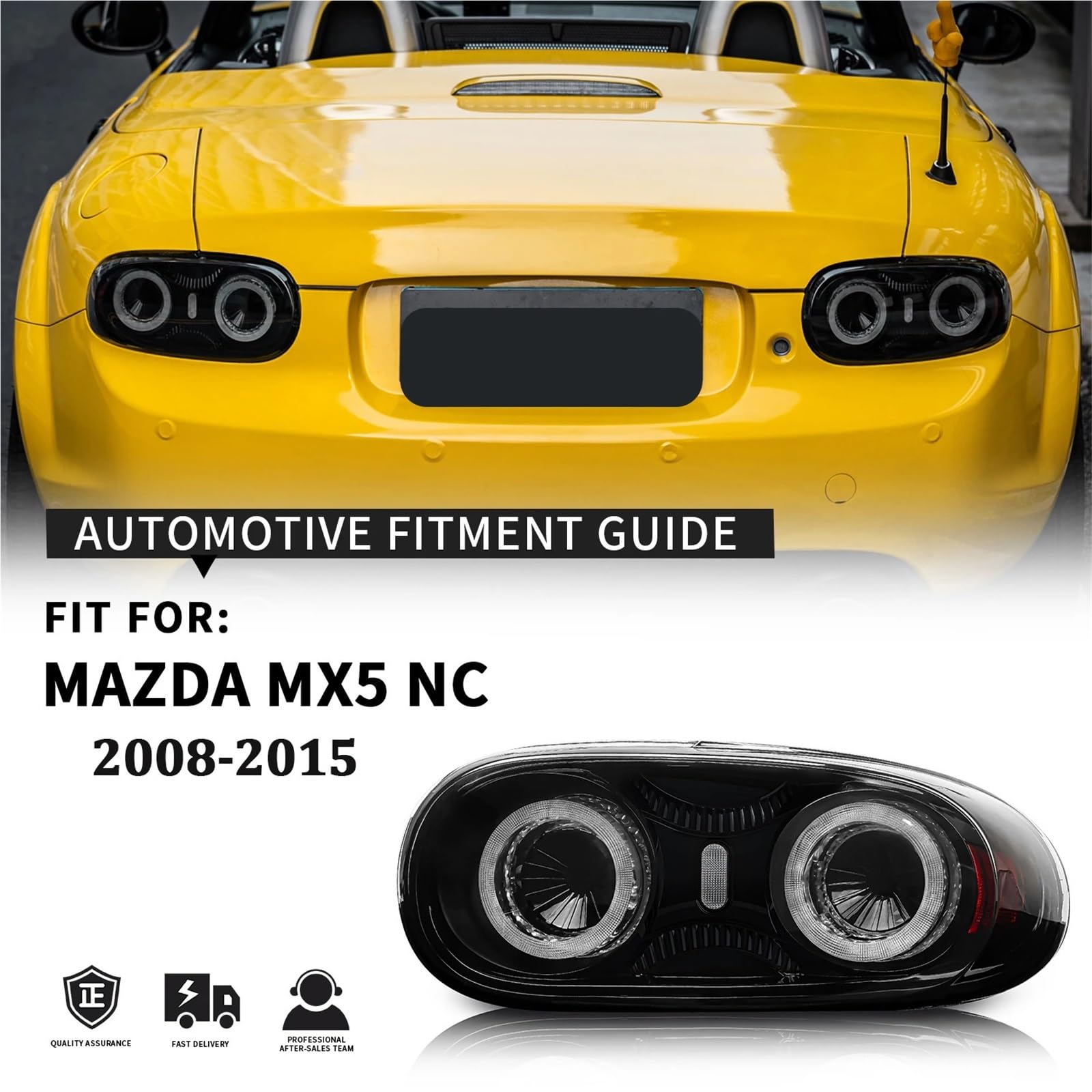 Lampa tylna zespolona Pasuje do Mazda MX-5 MX5 NC2 NC3 2008-2015 Światła tylne Lampa przeciwmgielna tylna Światła hamowania + cofania Sekwencyjne(2pcs RGB black light)