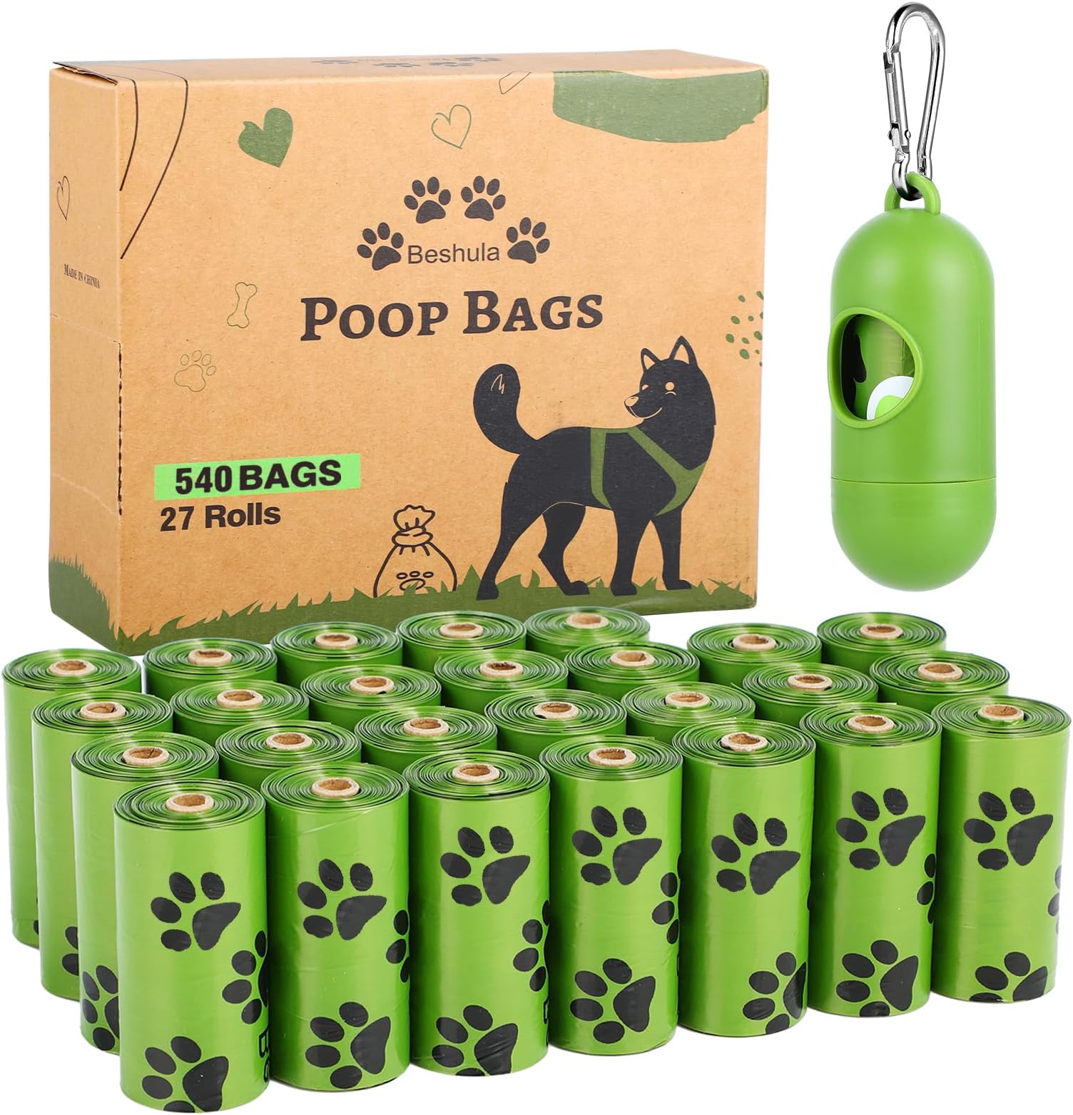 Dog Pet Poo Waste Liner Bags Eco Friendly Degradable Poop Bags with