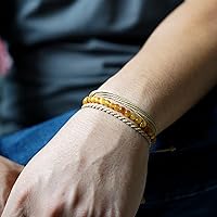 Vista 195 de Handmade Natural Stone Beaded Healing Bracelet Gift for Men Adjustable Rope String Bracelet