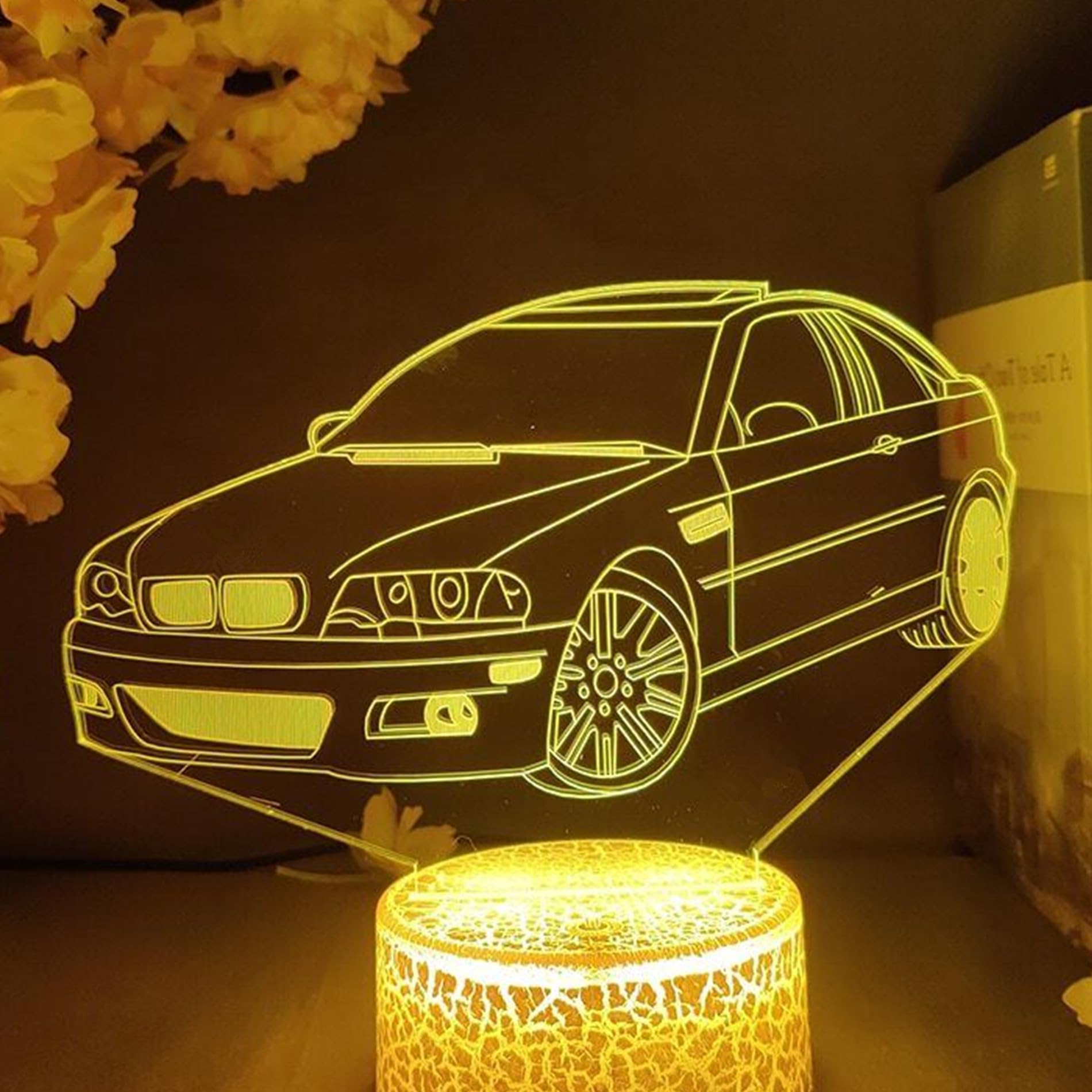 Jinson 3D LED Nachtlicht – 16 Farbwechsel USB-Tischlampe Mit Optischer Illusion Für Schlafzimmer & Deko