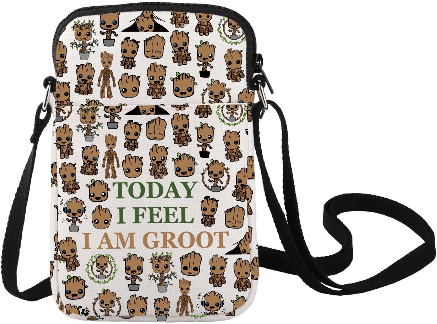 LEVLO Flora Colossus Crossbody Bag Cartoon Lover Inspired Gift Today I Feel I Am Flora Colossus Shoulder Bag