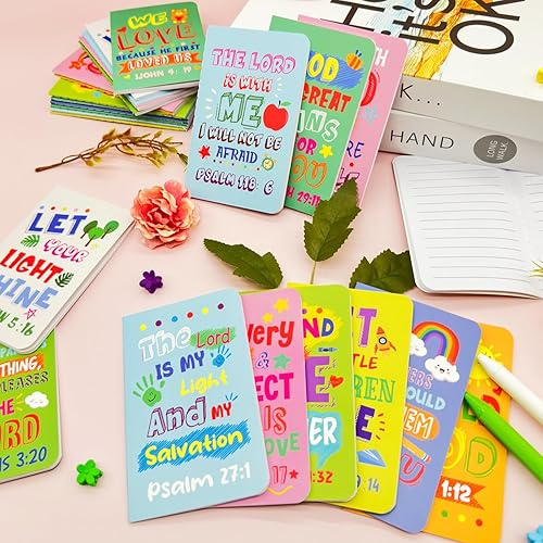 Miniatura 5 de 24 blocs de notas con versículos de la Biblia, mini cuadernos religiosos de bolsillo, motivacionales, cristianos, pequeños blocs de notas