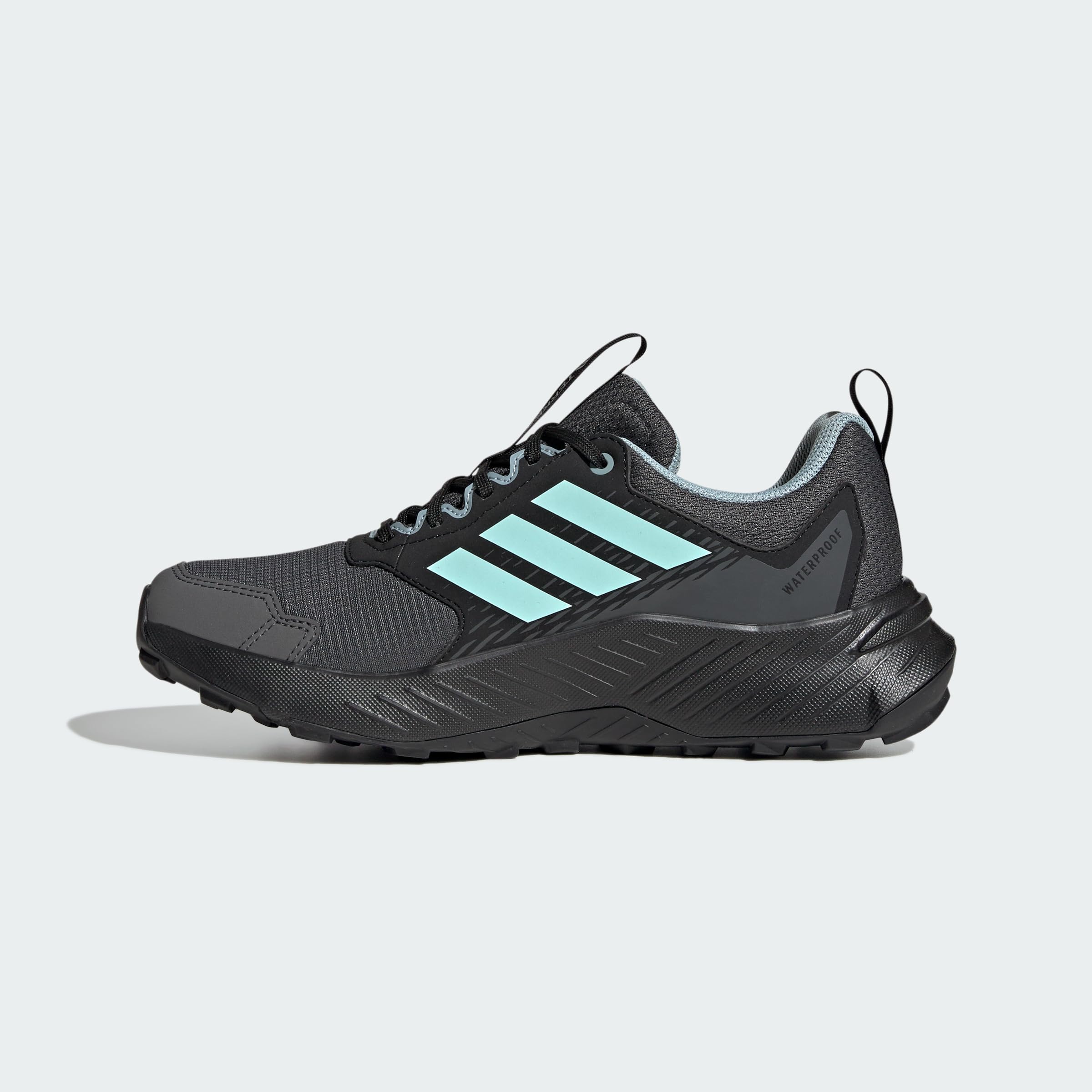 adidas Mujer Terrex Tracefinder 2 Climaproof Trail Running Shoes, Carbon/Semi Flash Aqua/Grey Six, 36 EU