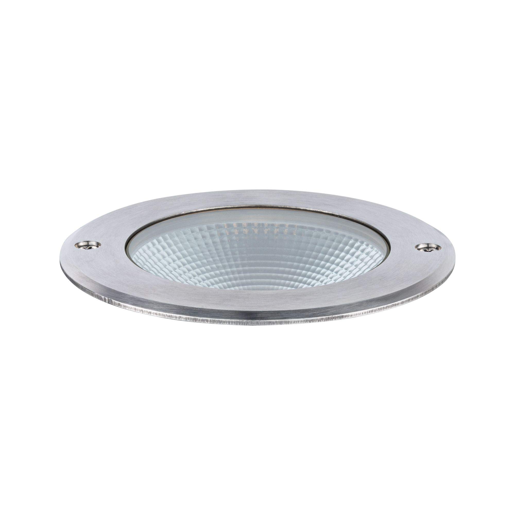Paulmann 94387 LED oprawa zewnętrzna oprawa dogrunt. Floor IP67 w kompl. 1x6 W stal szlachetna lampa zewnętrzna stal szlachetna, aluminium 3000 K