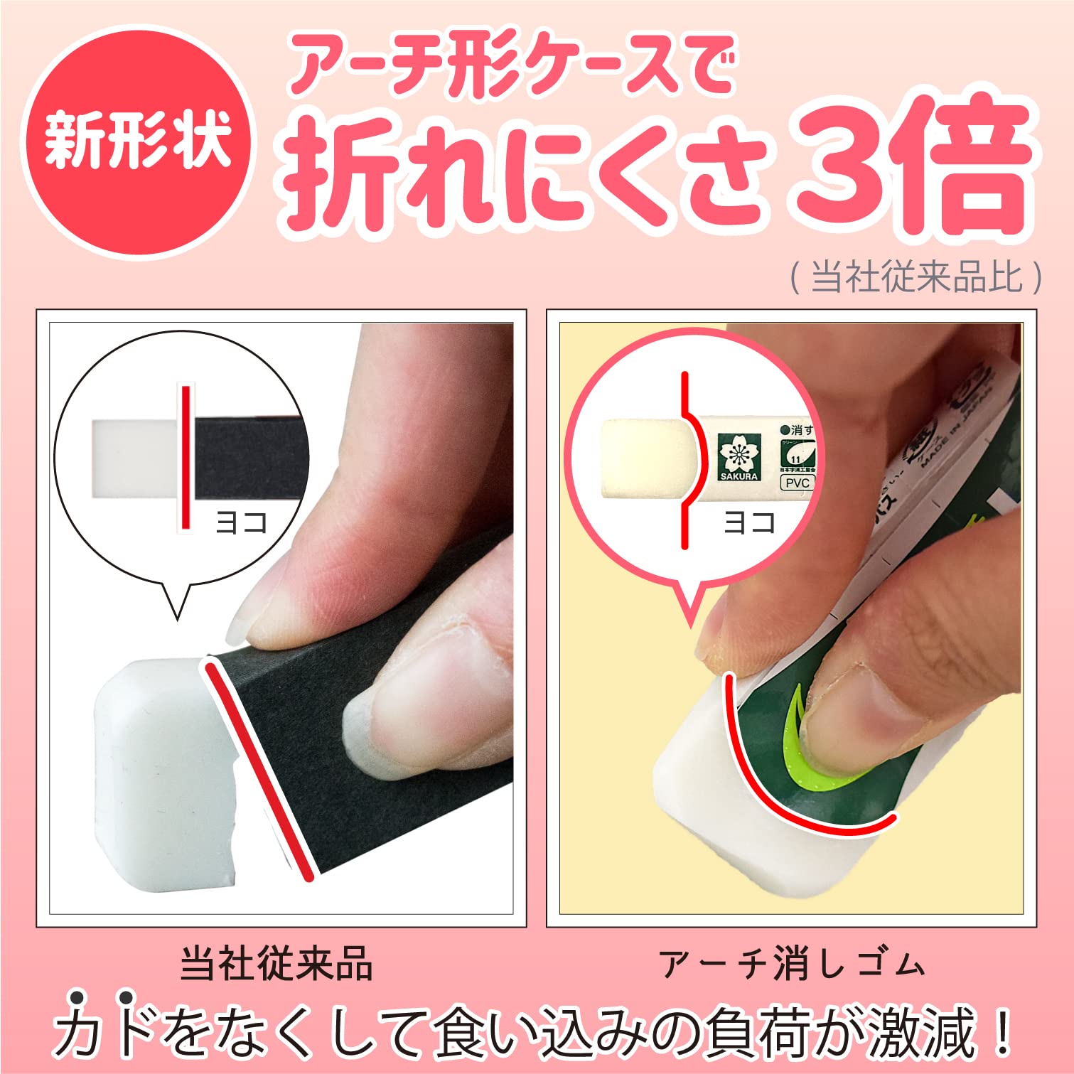 Amazon | サクラクレパス 消しゴム アーチ60 10個 RAF60-10P 