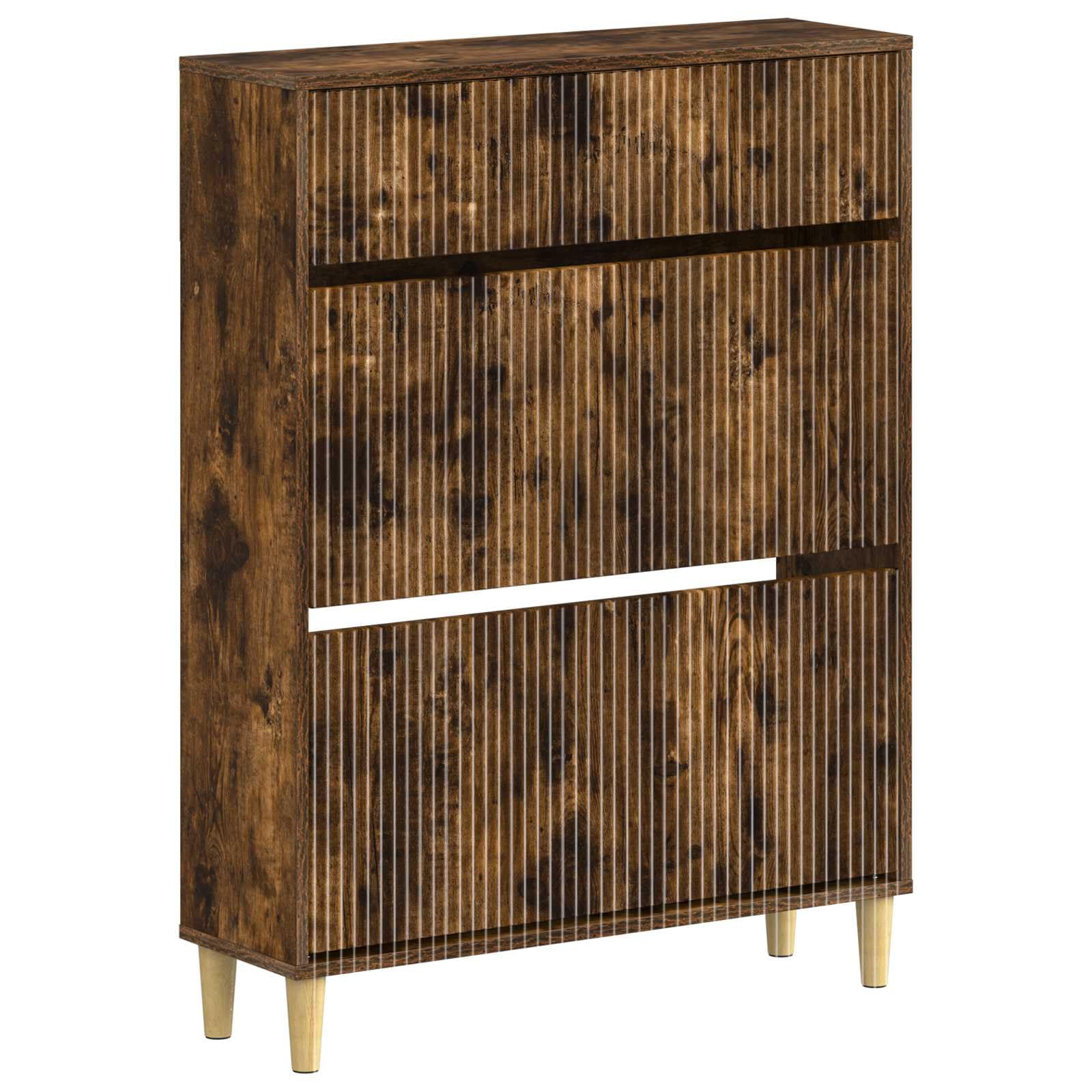 Inżynieryjna drewniana szafka na buty 78 x 24 x 103 cm