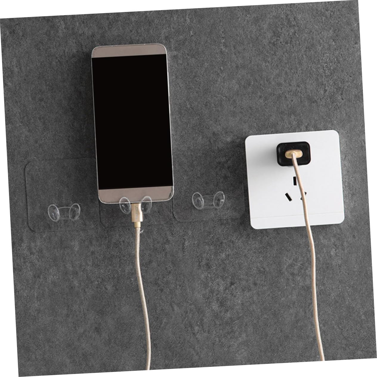 DOITOOL 4 Set Gancio Della Presa Di Corrente Ganci Elettrici Accumulo Di Energia A Parete Cavo Organizzatori Scrivania Organiser Scrivania Porta Spina Ganci Portaoggetti A Muro 20 Pezzi*4