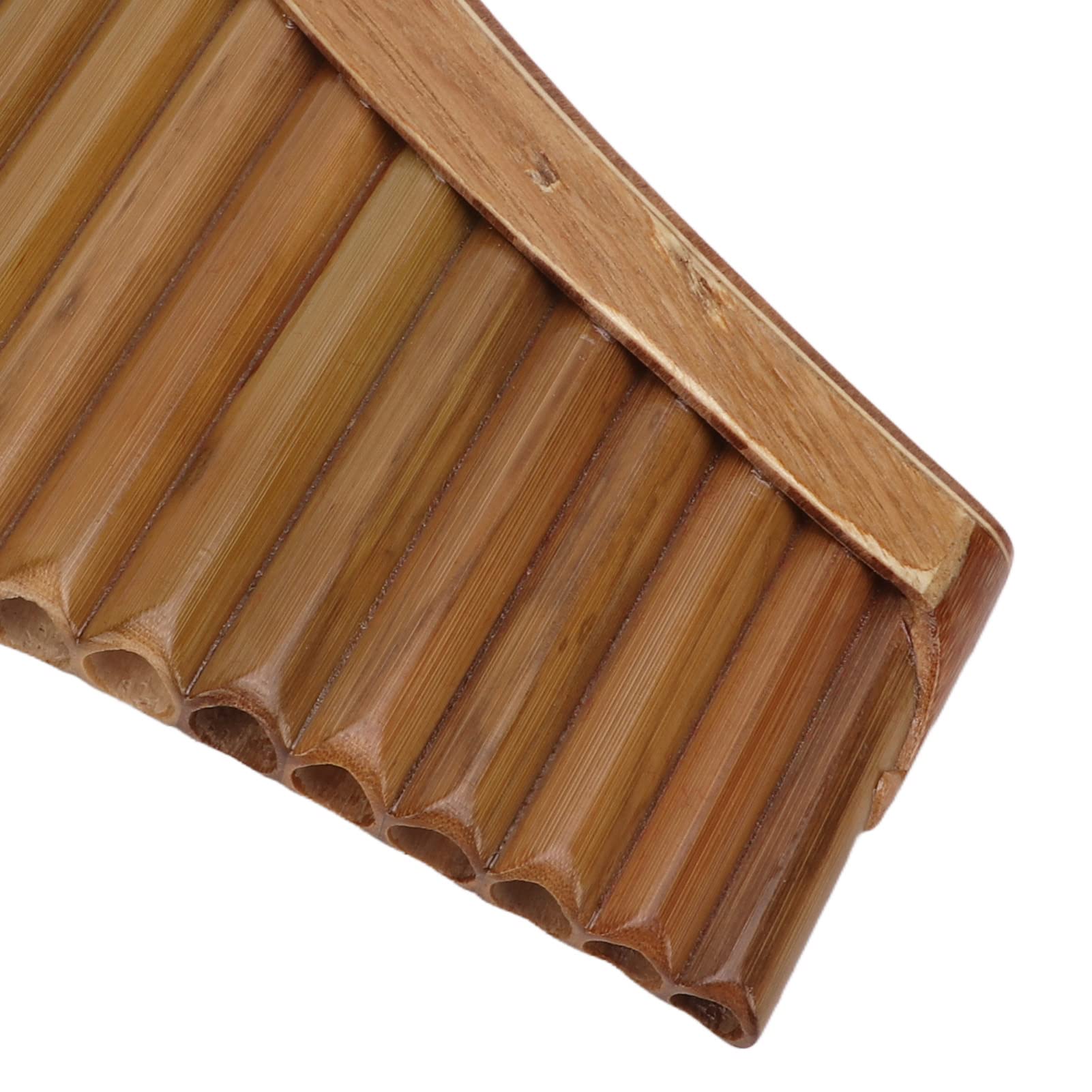 Flauta de Pan de bambú Instrumento de Viento de Madera, 15 Tubos Flauta de Pan para Concierto Flauta de Pan Flauta de Pan 15 Tubos Flauta de Pan Pipas de Pan (mano derecha)