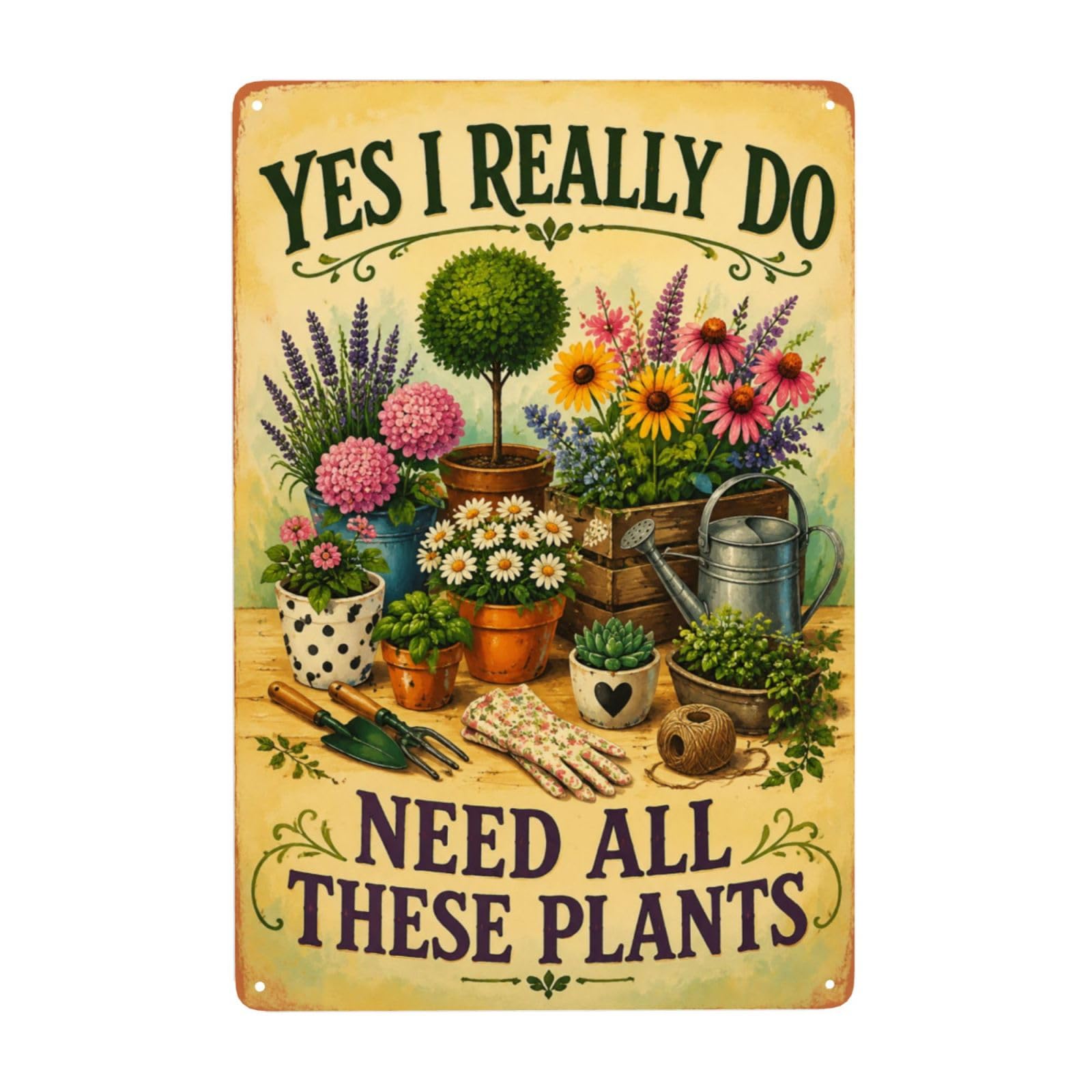 Garden Decor For Outside Vintage Gardening Signs For Greenhouse