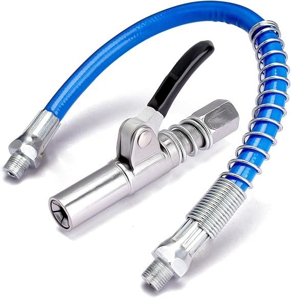 dafuhao Grease Gun Coupler, Quick Release Grease Coupler, LockType Single Handle Grease Gun