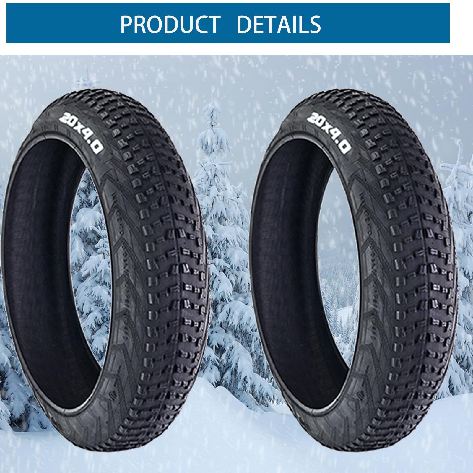 Pneus Fat Bike 20x4 – Lot De 2 Pneus Et 2 Chambres – Transpro – Anticrevaison