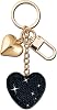 Heart Keychain Cute Bling Rhinestone Key Chain For Car Keys Bag Charms Purse Charms Accessories