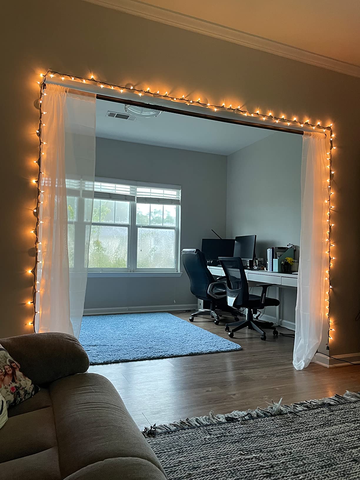 10/mo Finance Vailge Room Divider Tension Rods, Premium Curtain