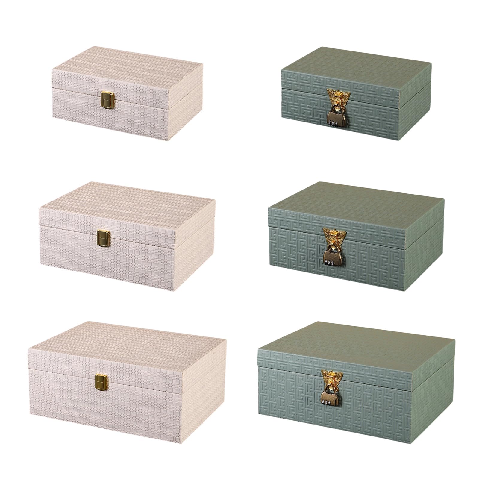 Caja de Almacenamiento Decorativa de Madera Artesanal con Tela Impermeable para Accesorios de Ropa y contenedor de Almacenamiento de Tela para organización del hogar