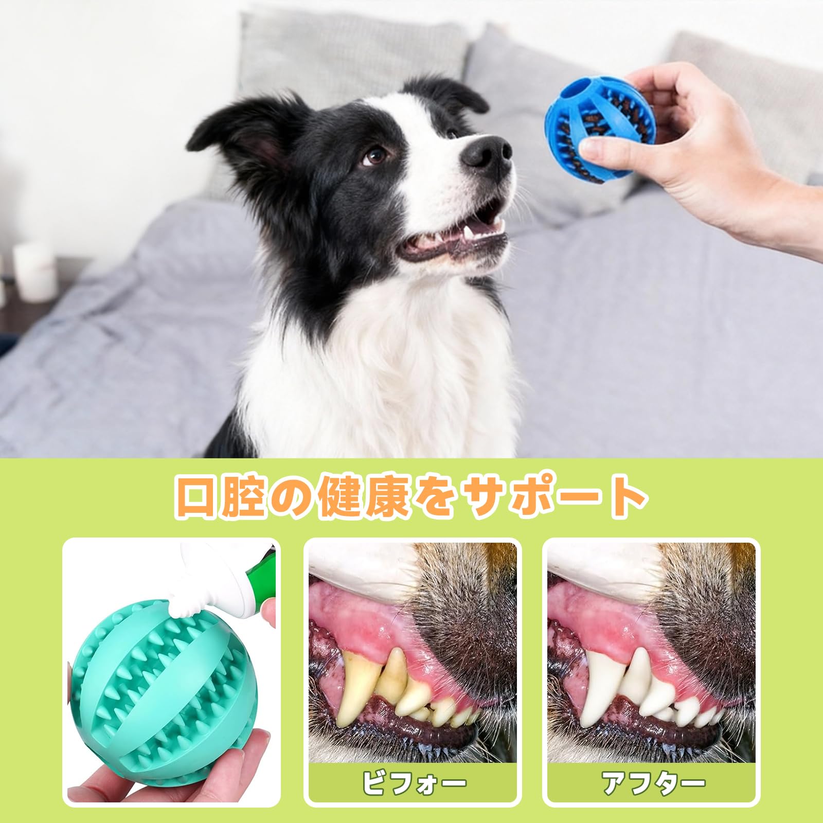 犬 ボール おやつボール おもちゃ シリコン製 餌入れ 知育 歯磨きボール 小型犬 中型犬 ストレス解消 清潔簡単 (レッド, 小)