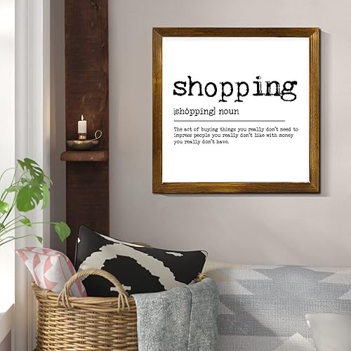 Vista 32 de Farmhouse Wall Decor Sign Smile Dictionary Definition Wood Framed Signs World Meaning Wall Art Rustic Home Decoration Smile for Kitchen Coffee Bar