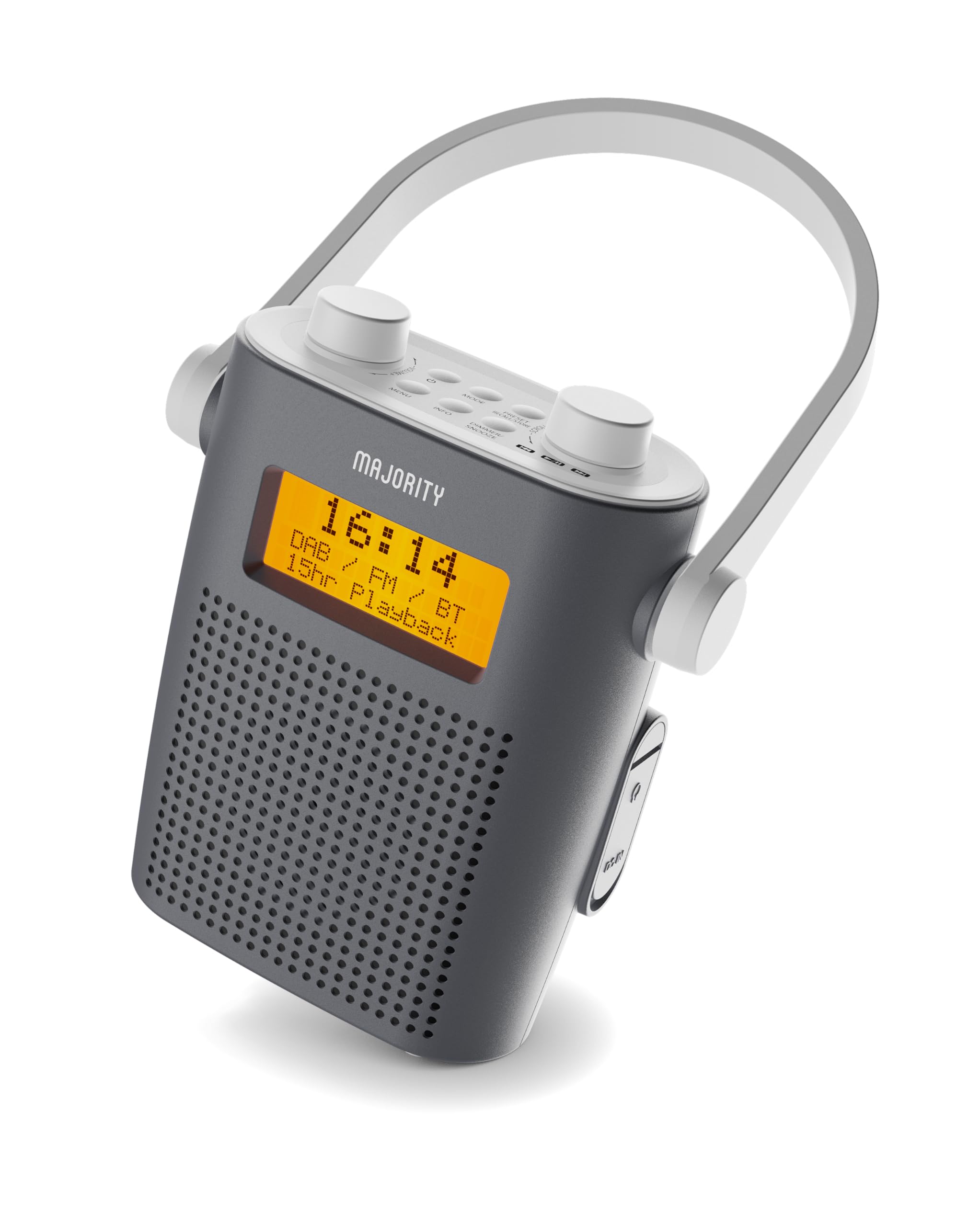Radio Digitale Portatile Epronic DAB/DAB+/FM - Mini Con Clip, Display OLED, Auricolari Inclusi