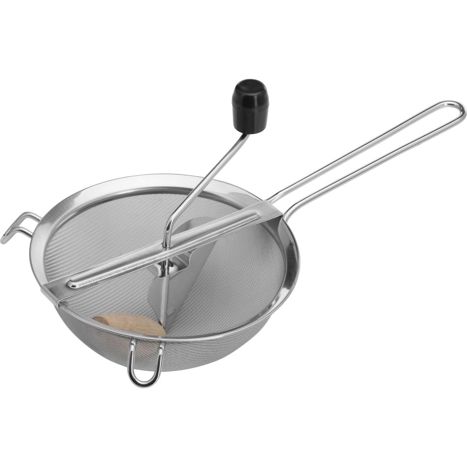 Westmark Przecierak/Sitko, Średnica: 20 cm, Stal nierdzewna/drewno, Freches Früchtchen, Srebrny/Czarny, 11982260