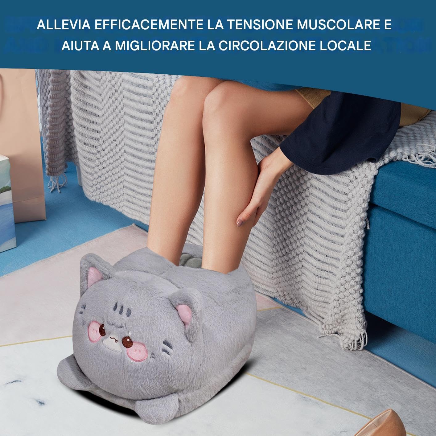 Scaldapiedi Riscaldato Scarpe Termiche Portatili | Riscaldatore Elettrico Cartoon Sotto Scrivania Sotto Tavolo Casa Freddo Viaggio Quotidiano Divano Bambini Adulti Vacanza