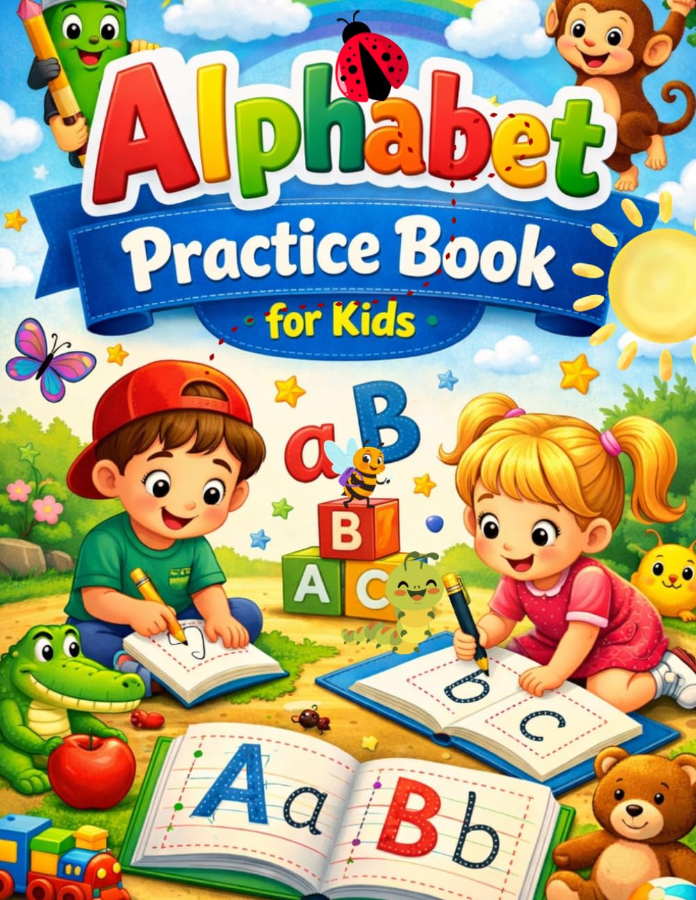 Alphabet Letter Tracing Workbook for Kids: Handwriting Practice, Letter Tracing, Numbers & Shapes for Preschool and Kindergarten: Learn to Write ... Shapes, Lines and Early Handwriting Skills
