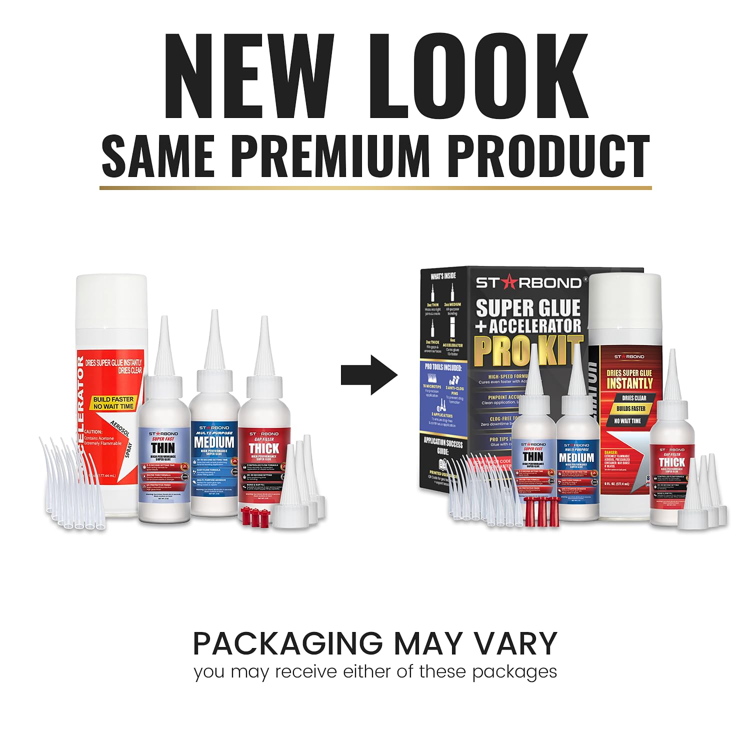 Starbond CA Glue Kit - Super Glue with Accelerator -2 Starbond CA Glue Kit - Super Glue with Accelerator -2