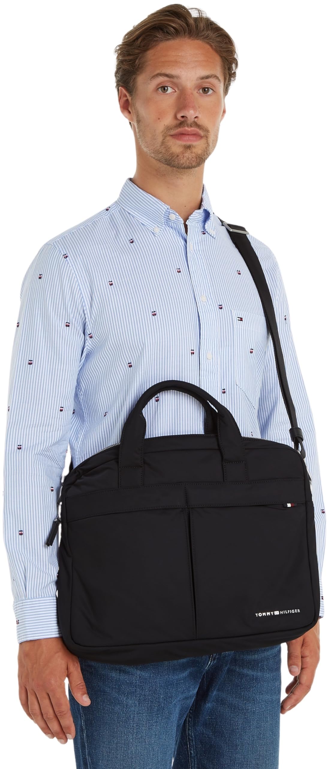 Tommy Hilfiger Th Signature Computer Bag Am0am12215, Sac pour ordinateur