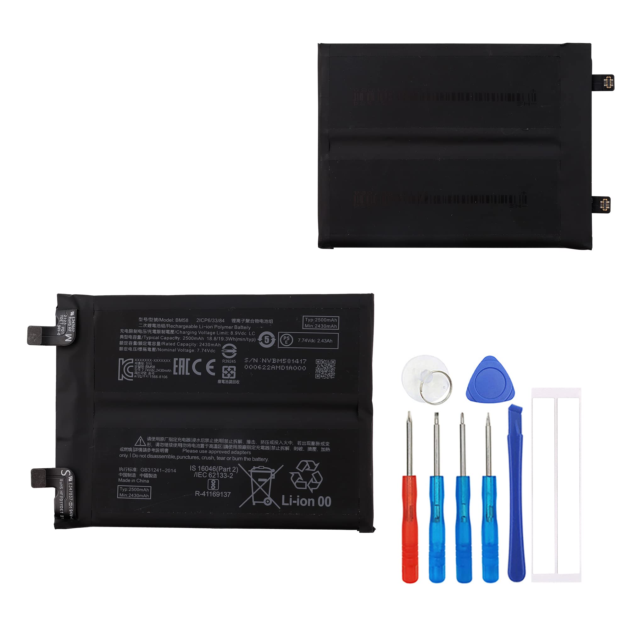 Replacement Battery BM58 Compatible with Xiaomi 11T Pro 5G 2107113SG with Tools