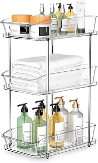 3 Tier Under Sink Organizer and Storage - Multi-Purpose Stackable Pantry...