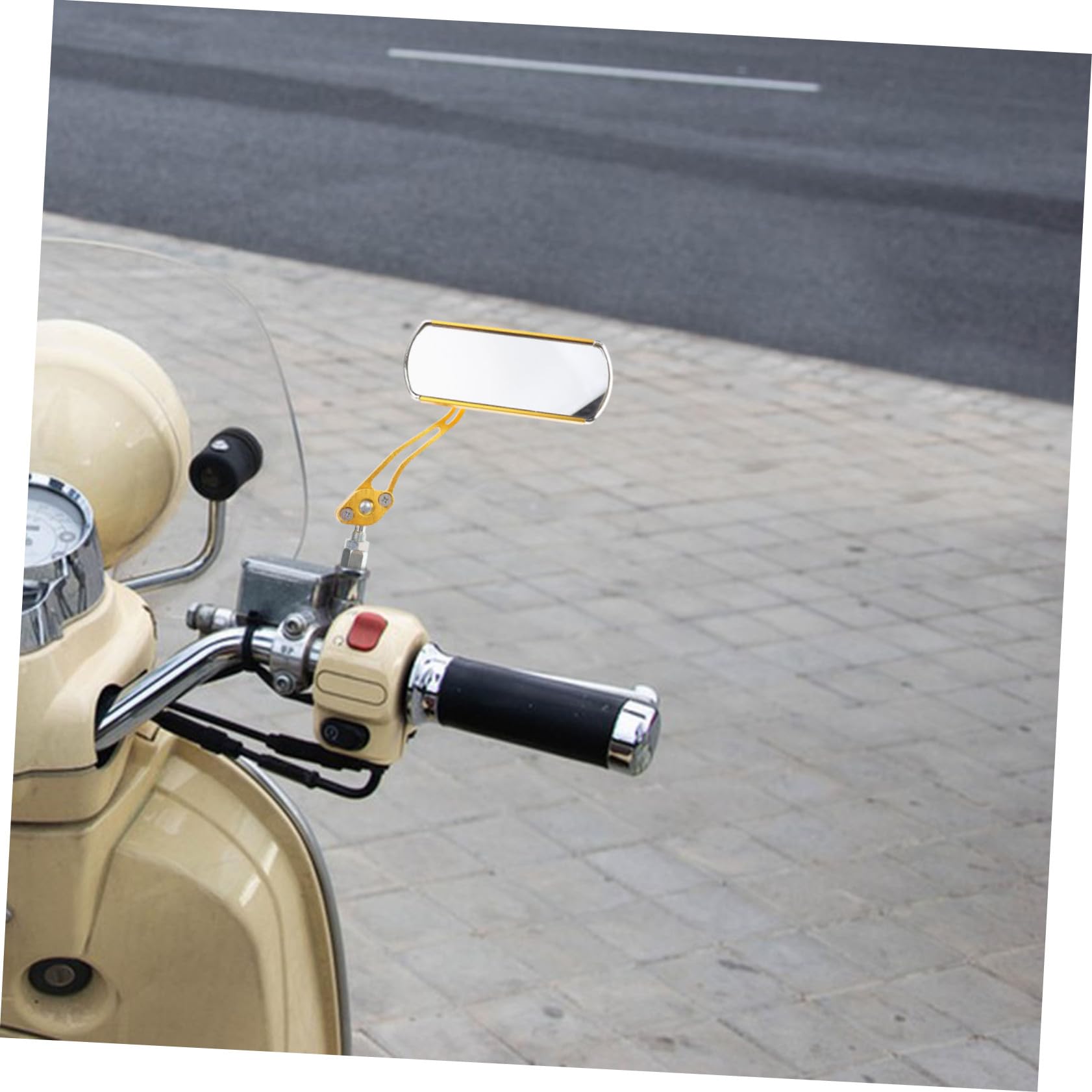 2stücke Langlebige Rückspiegel Für Fahrräder Scooter Und Motorräder Verstellbare Schlagfeste Fahrradspiegel Mit Großem Sichtfeld Für Mehr Im Straßenverkehr