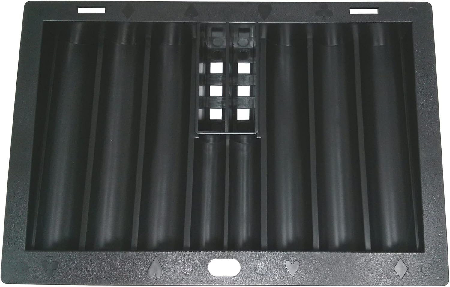 Poker Table Dealer Chip Tray Rack with Card Slots Casino Style