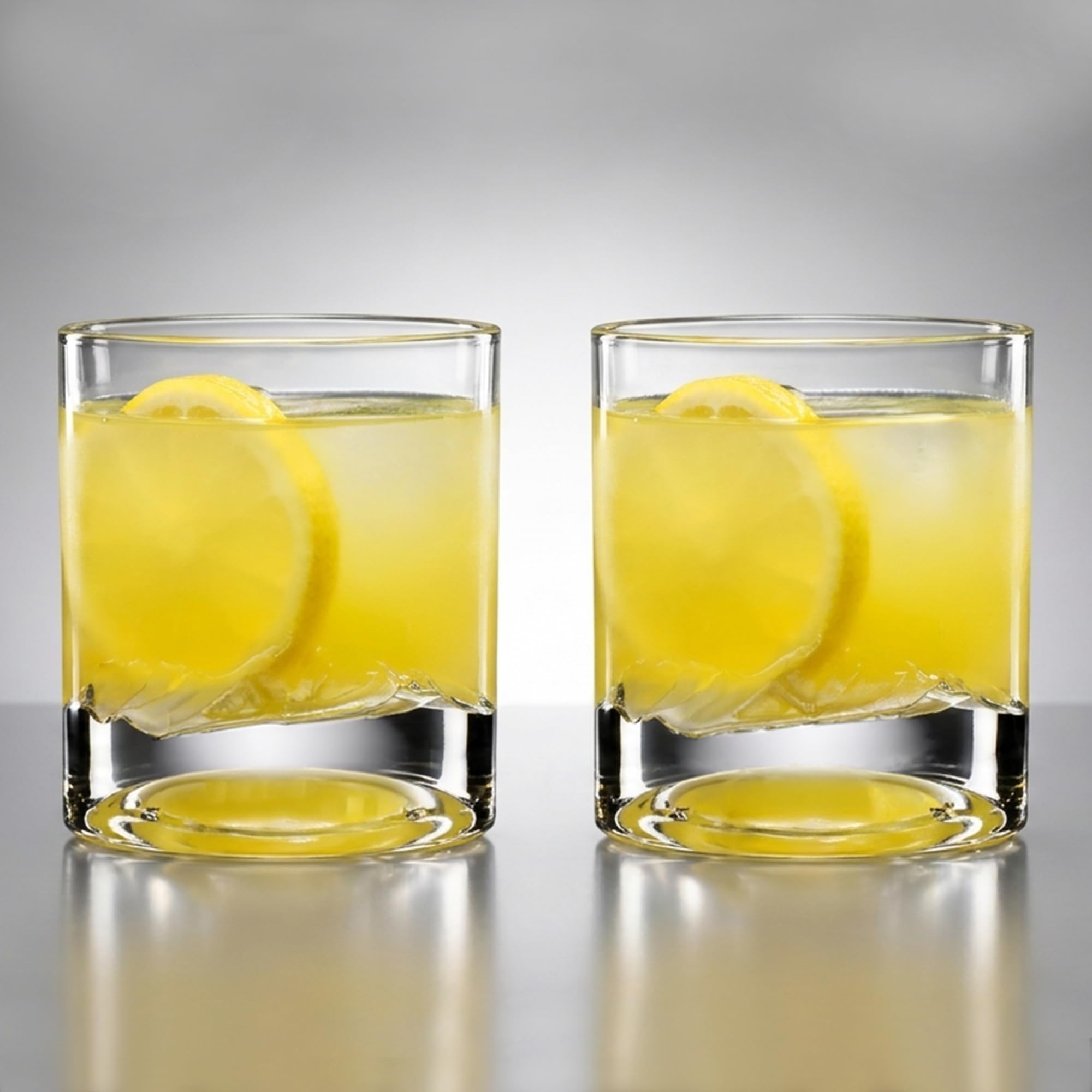 LIITON K2 Lot de 2 verres à bourbon en cristal de montagne népalais, cadeau de luxe lourd congelable pour homme, garçon d'honneur, 283,5 g