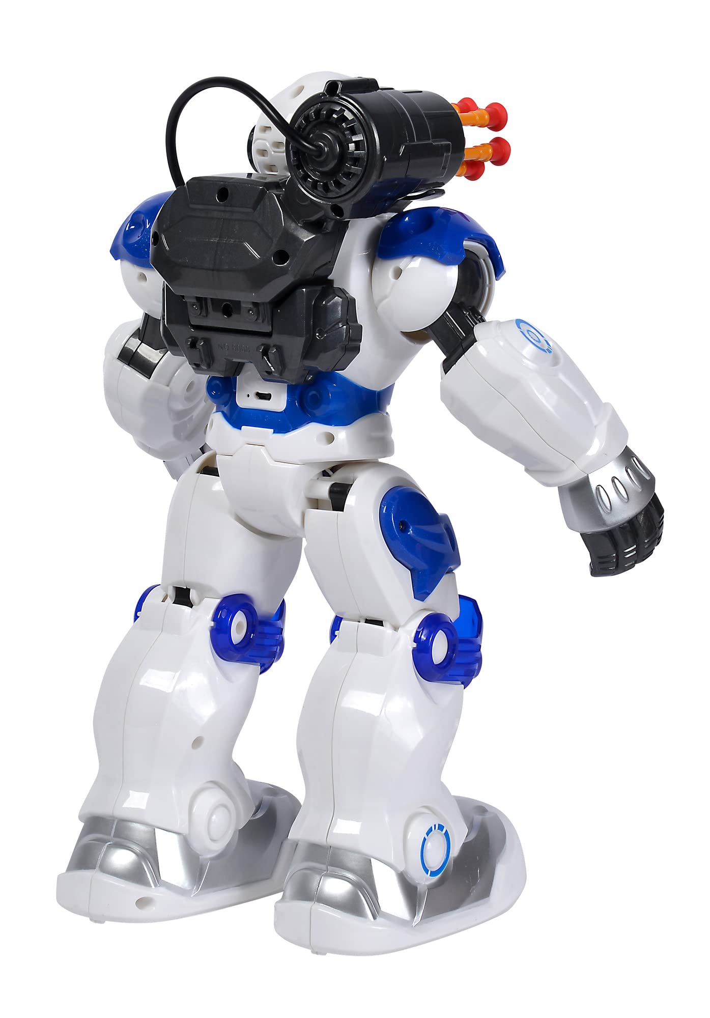 Simba 108042509 Planet Fighter robot z kontrolą podczerwieni, sterowanie gestami, światłem i dźwiękiem, funkcja strzału, różne funkcje ruchu, 32 cm, od 5 lat