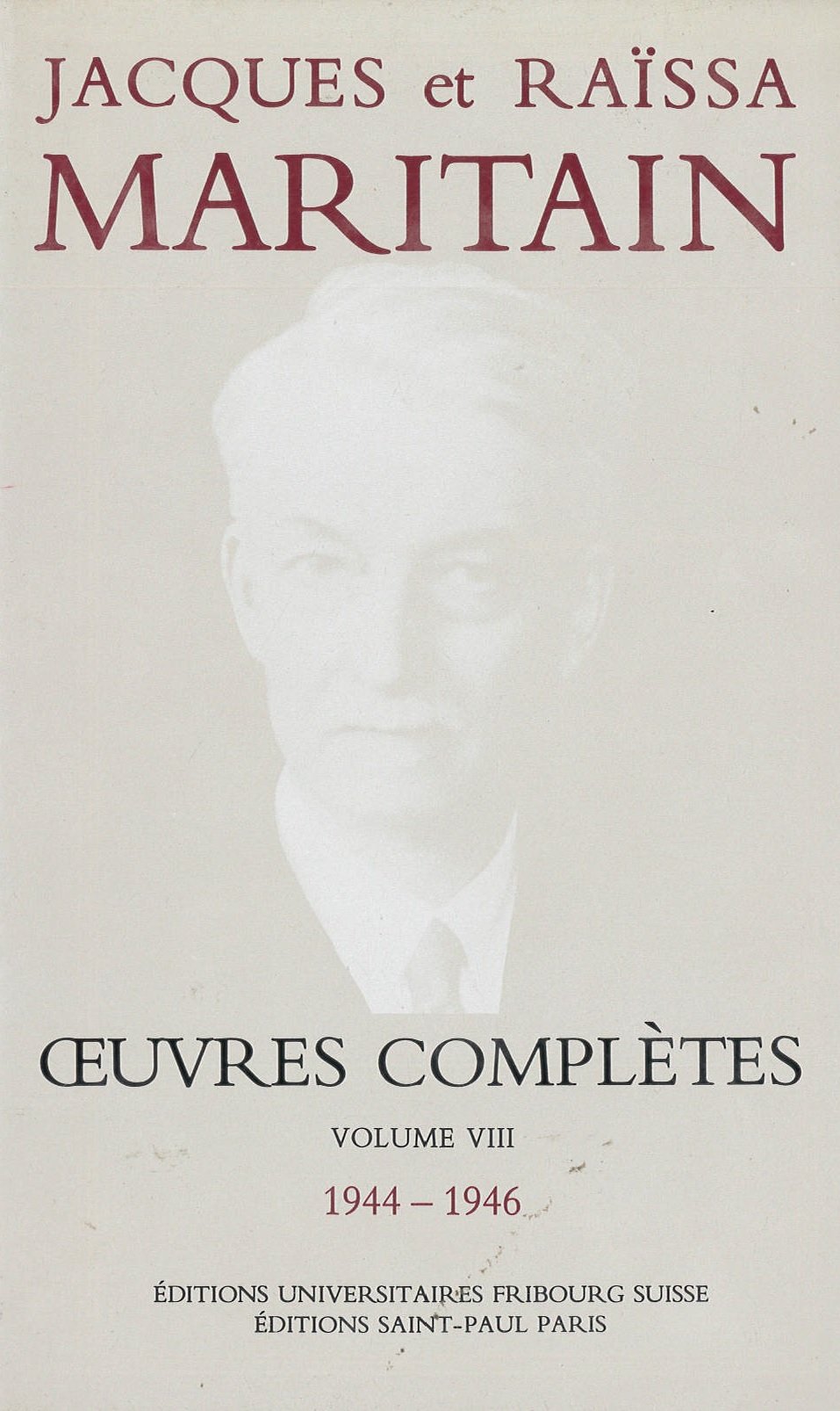 Oeuvres complètes Maritain VIII
