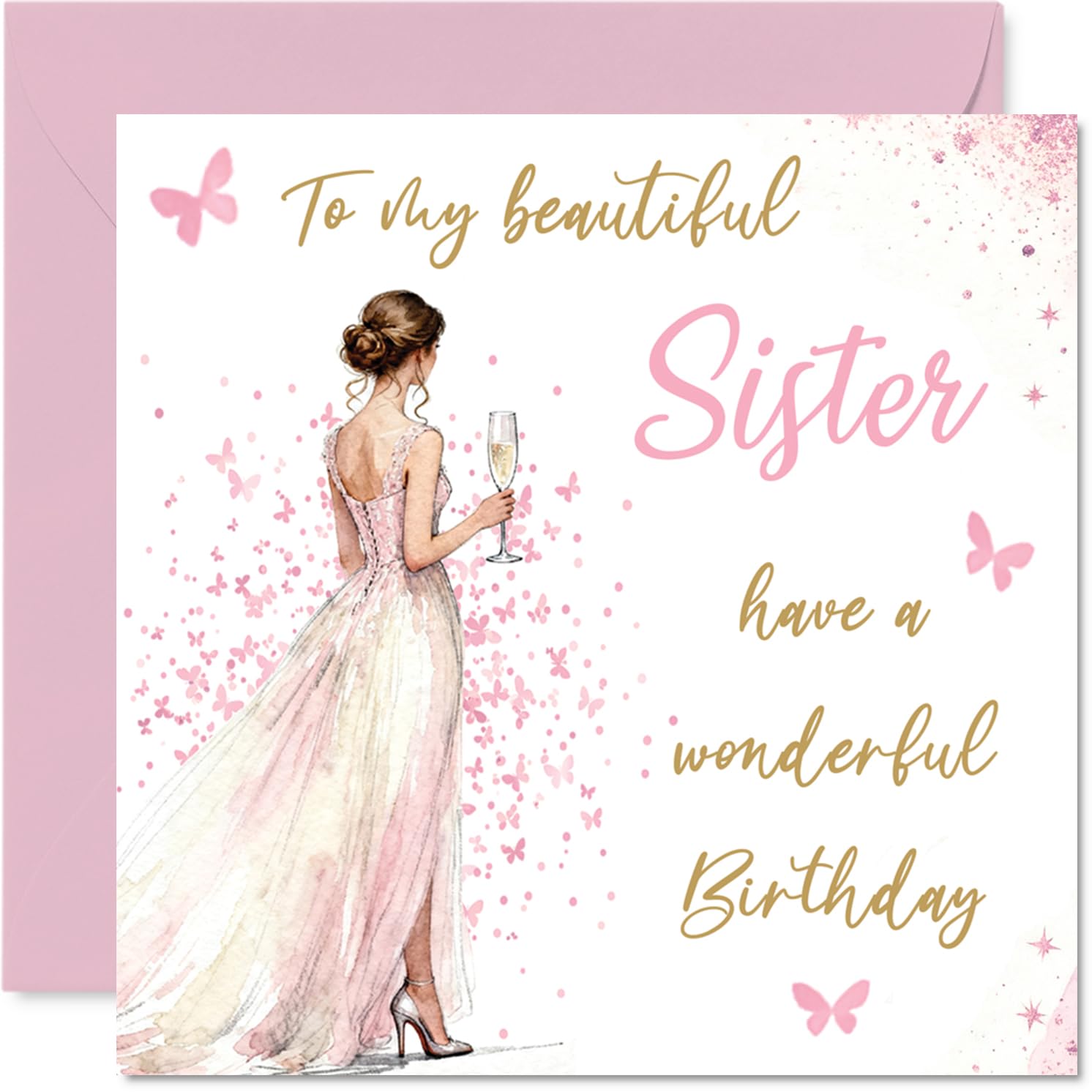 Heartfelt Birthday Card for Sister, Celebrate Your Lovely Sister