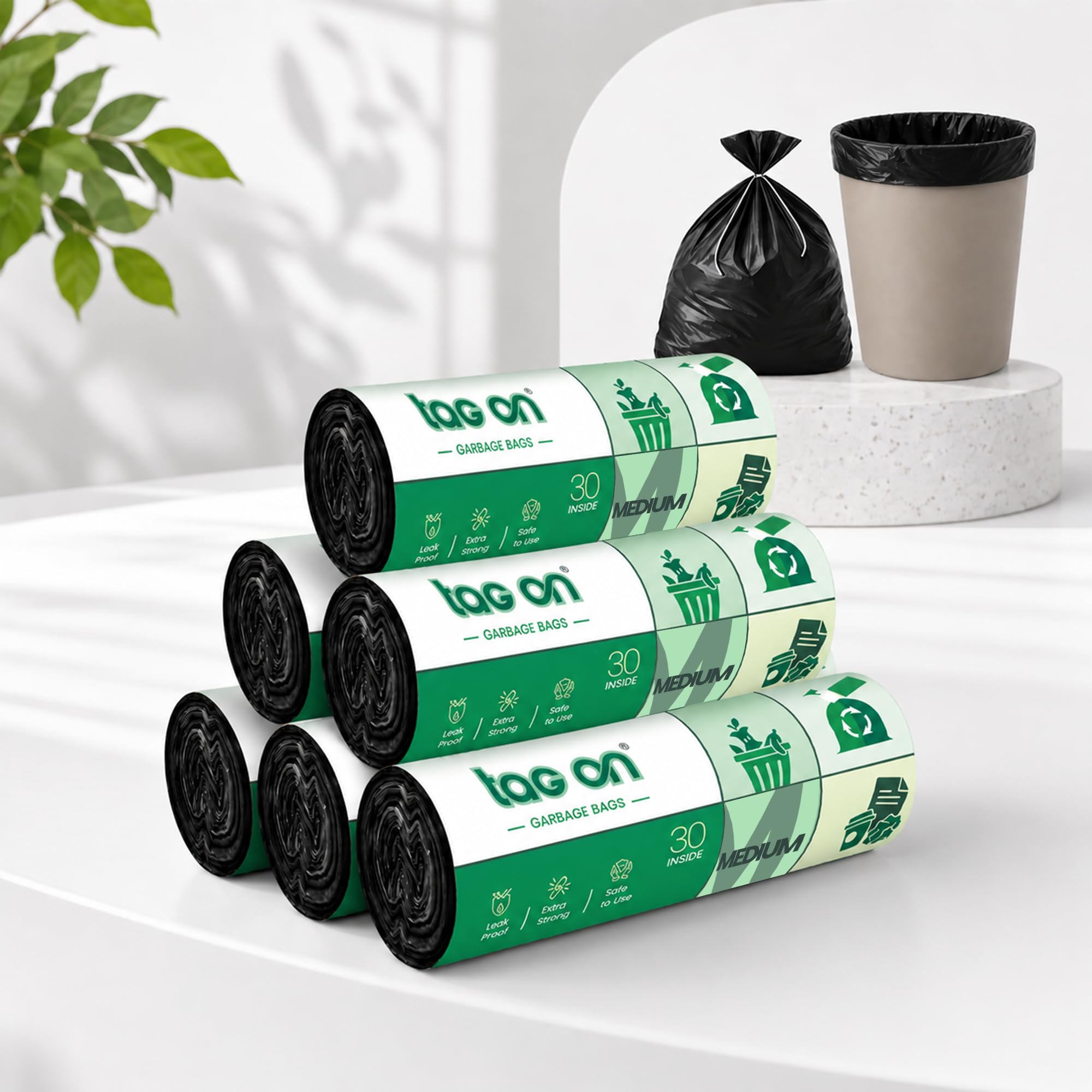 Premium Garbage Bags - 90 Pack, 19x21" -8