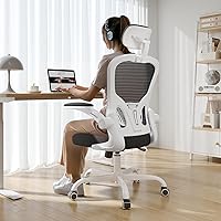 Vista 10 de Silla de oficina ergonómica, capacidad de 330 libras, silla de computadora con respaldo alto para largas horas, cómoda, silla ejecutiva giratoria