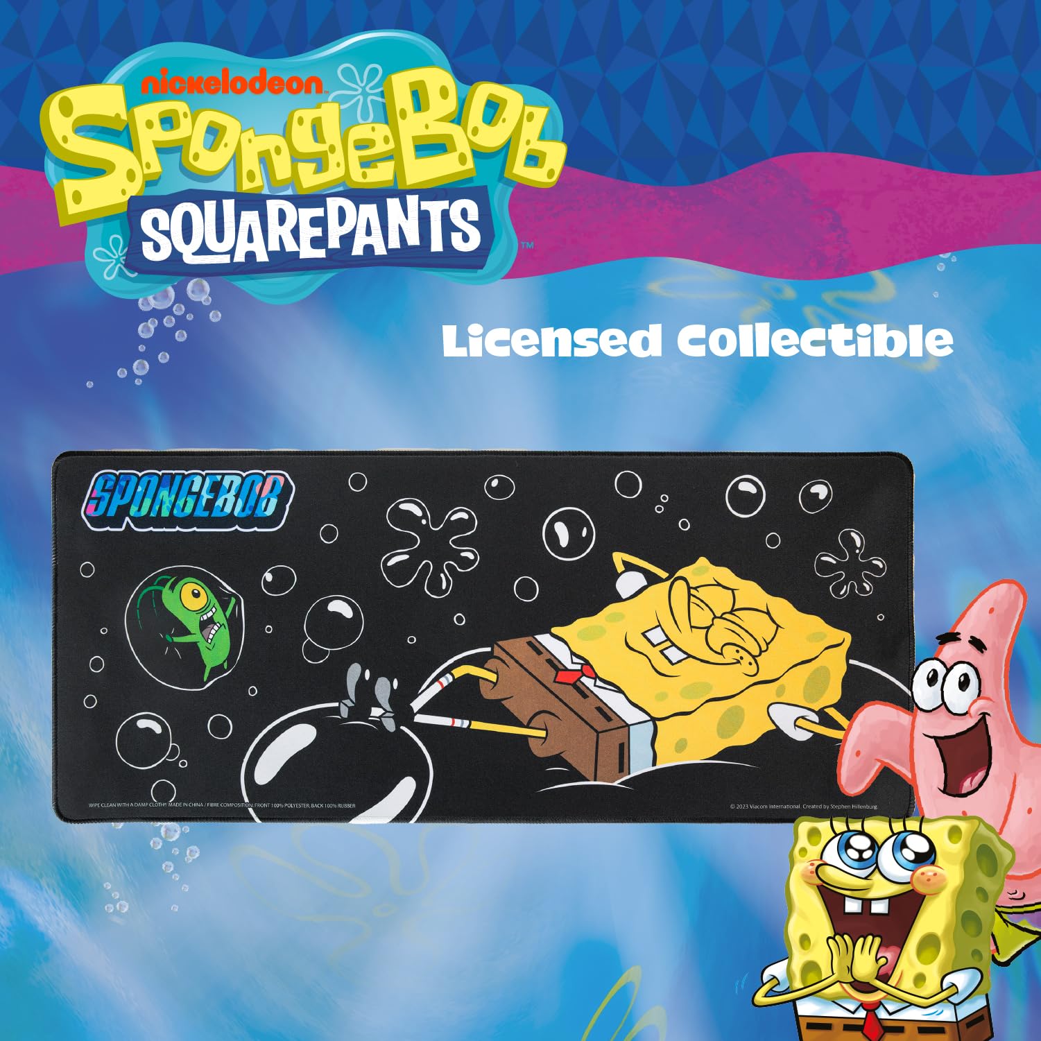 Bob Esponja - Base para escritorio (70 x 30 cm, neopreno)