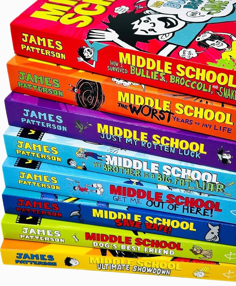 James Patterson Middle School 8 Books Collection Set: James