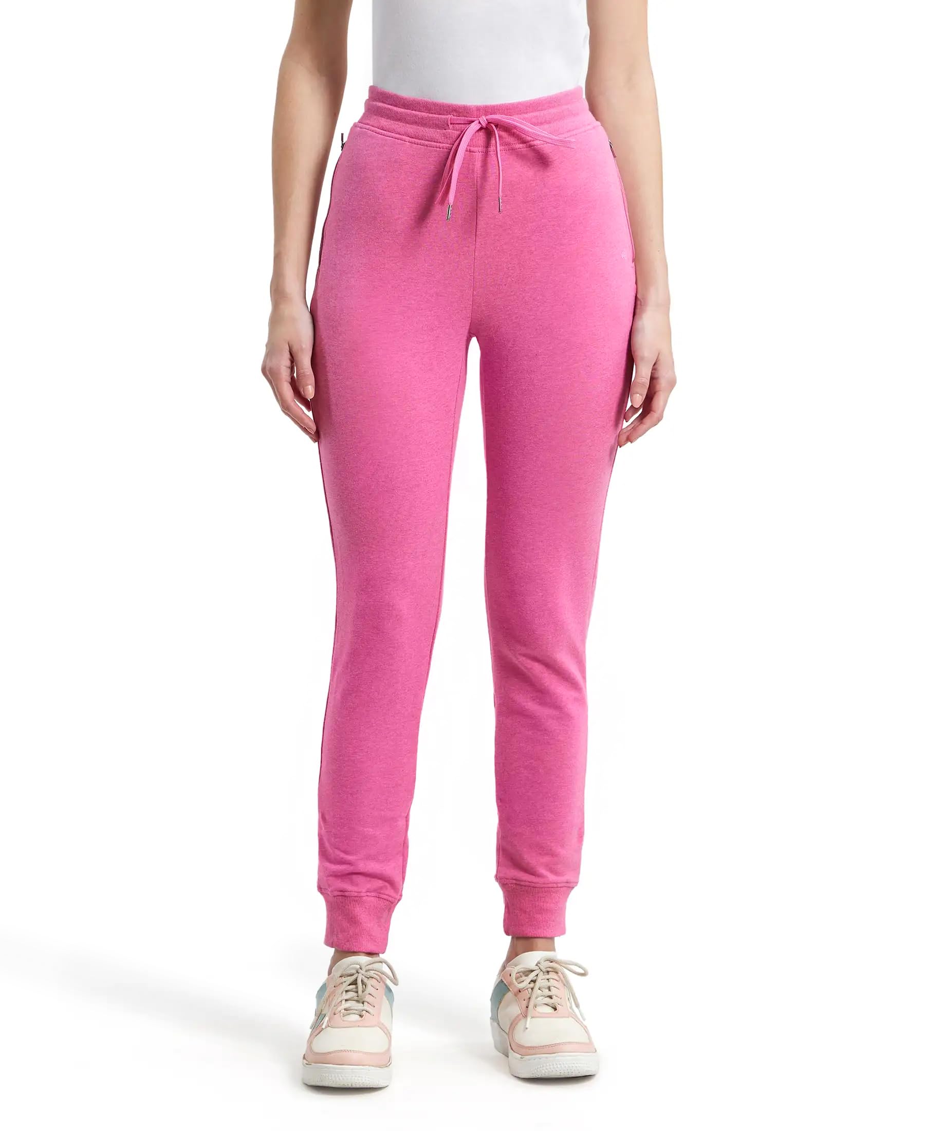 jockey Women's Slim Fit Cotton Track Pant (1323-0103-IBRML_Ibis Rose Melange_Large_Pink_L)-picture-32