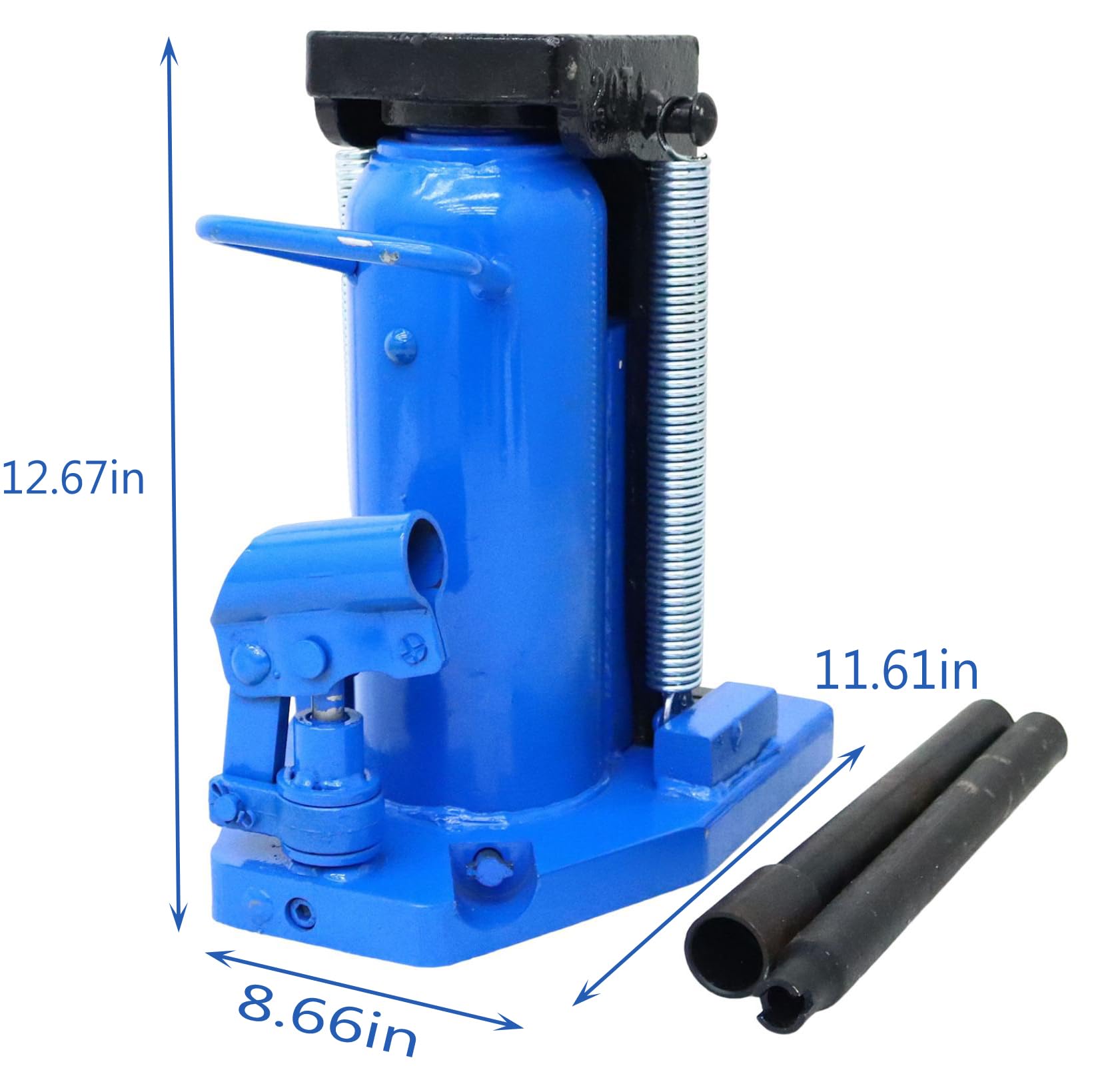 BEILOCKERY Hydraulic Machine Toe Jack Lift, 10/20 Ton Lifting Capacity, Alloy Steel Materials, Claw Jack with Precision Cast Spring, Low Level Heavy-Duty Crane