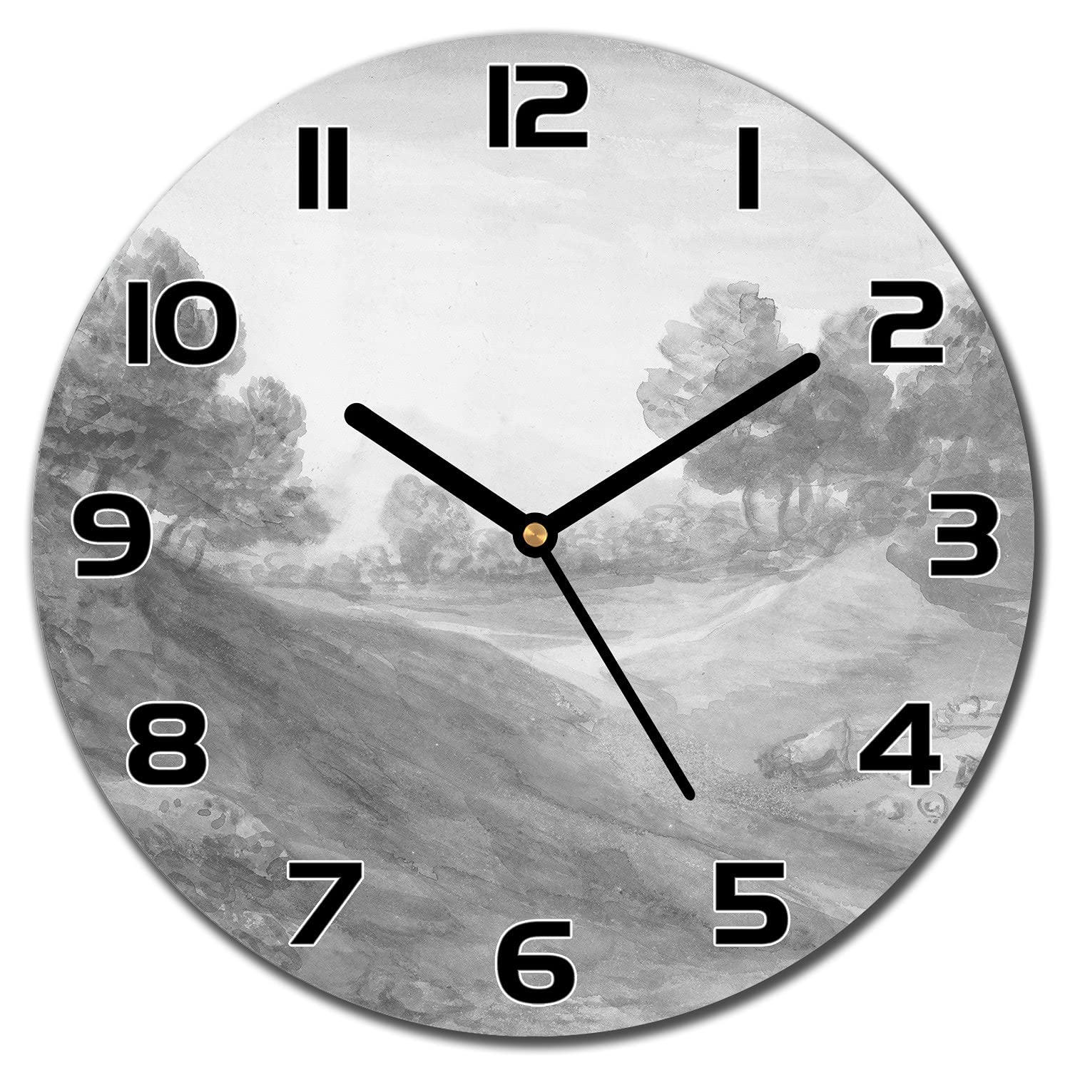 Horloge en verre pour cuisine et salon 30 cm Coloray décoration vintage