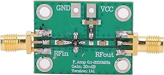 0.1-2000MHz RF Broadband Amplifier Ham Radio Module 30dB High Gain Low Noise LNA Amplifier Module Board