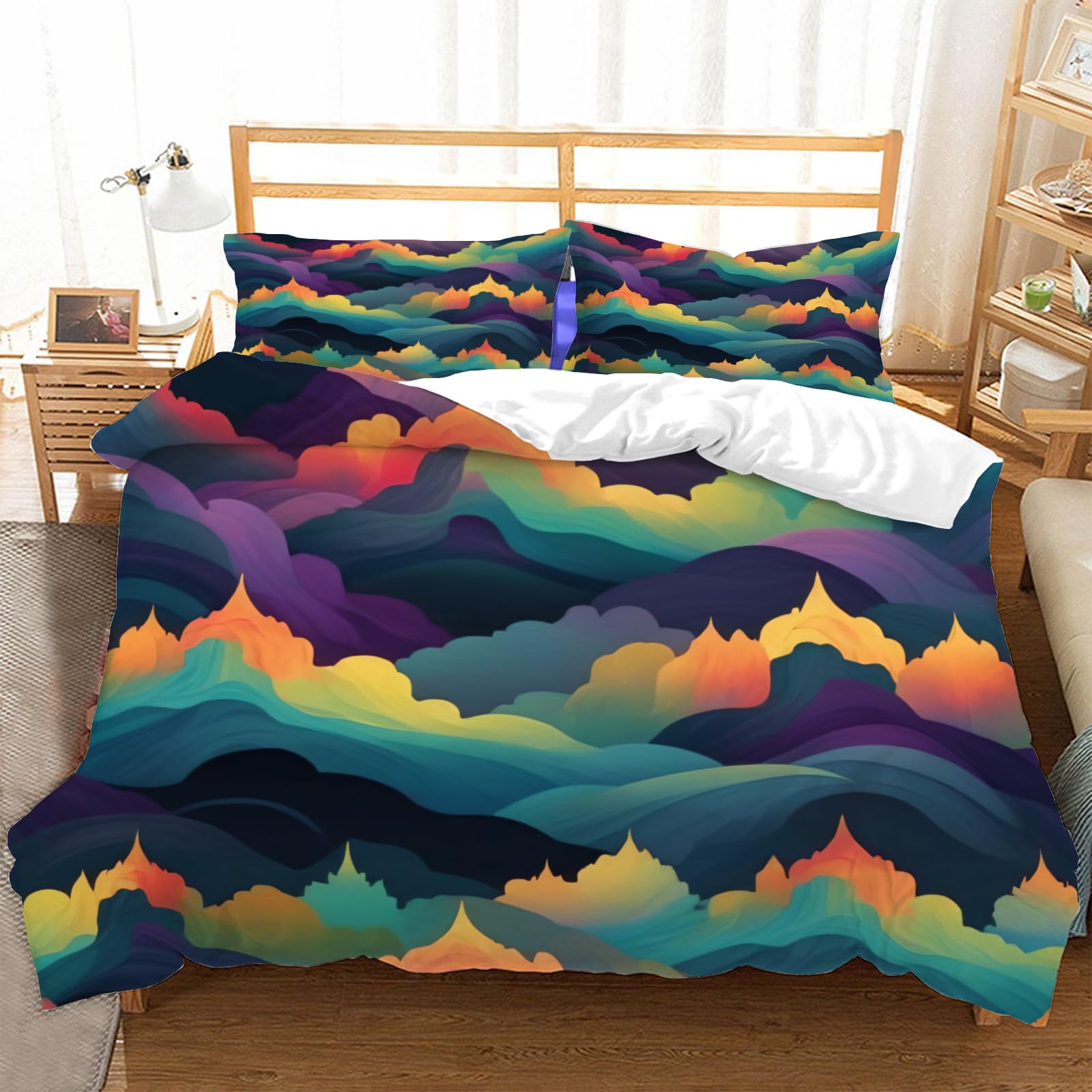 Housse de couette microfibre 240 x 260 avec fermeture éclair pratique