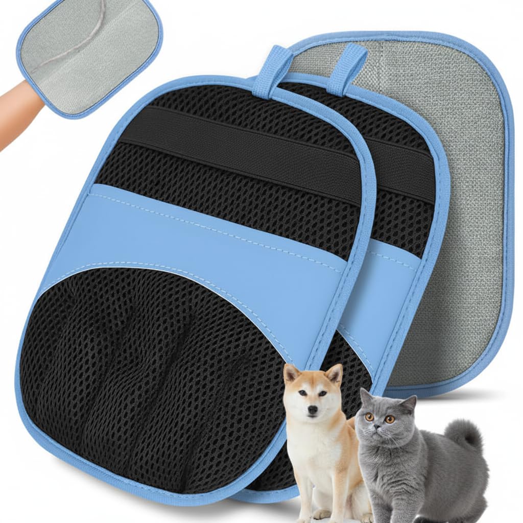 2 Pack Pet Hair Remover Glove