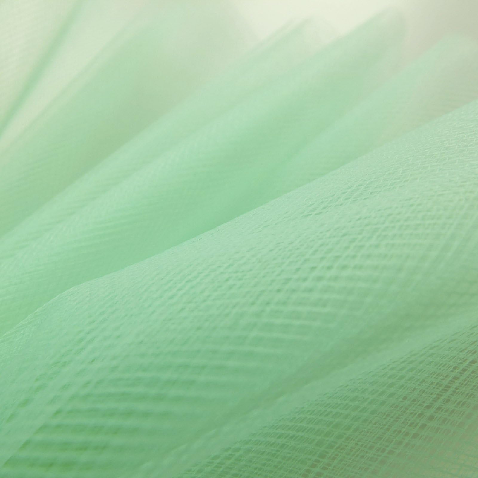 On Trend Fabrics Aqua Mint Green Fine Tulle fabric 300cm wide - sold by the metre - net suitable for prom, underskirt, veil, pleating & ruching